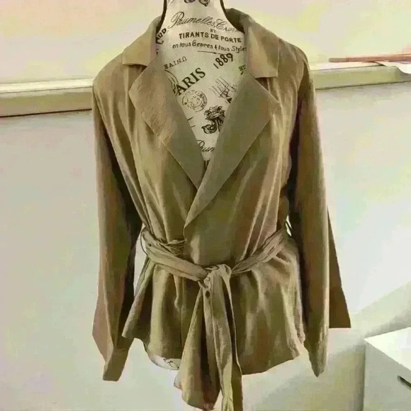 BANANA REPUBLIC | Women's WHSKY Wrap Front 3/4 Length Bell Sleeved Blaz… - Picture 1 of 4